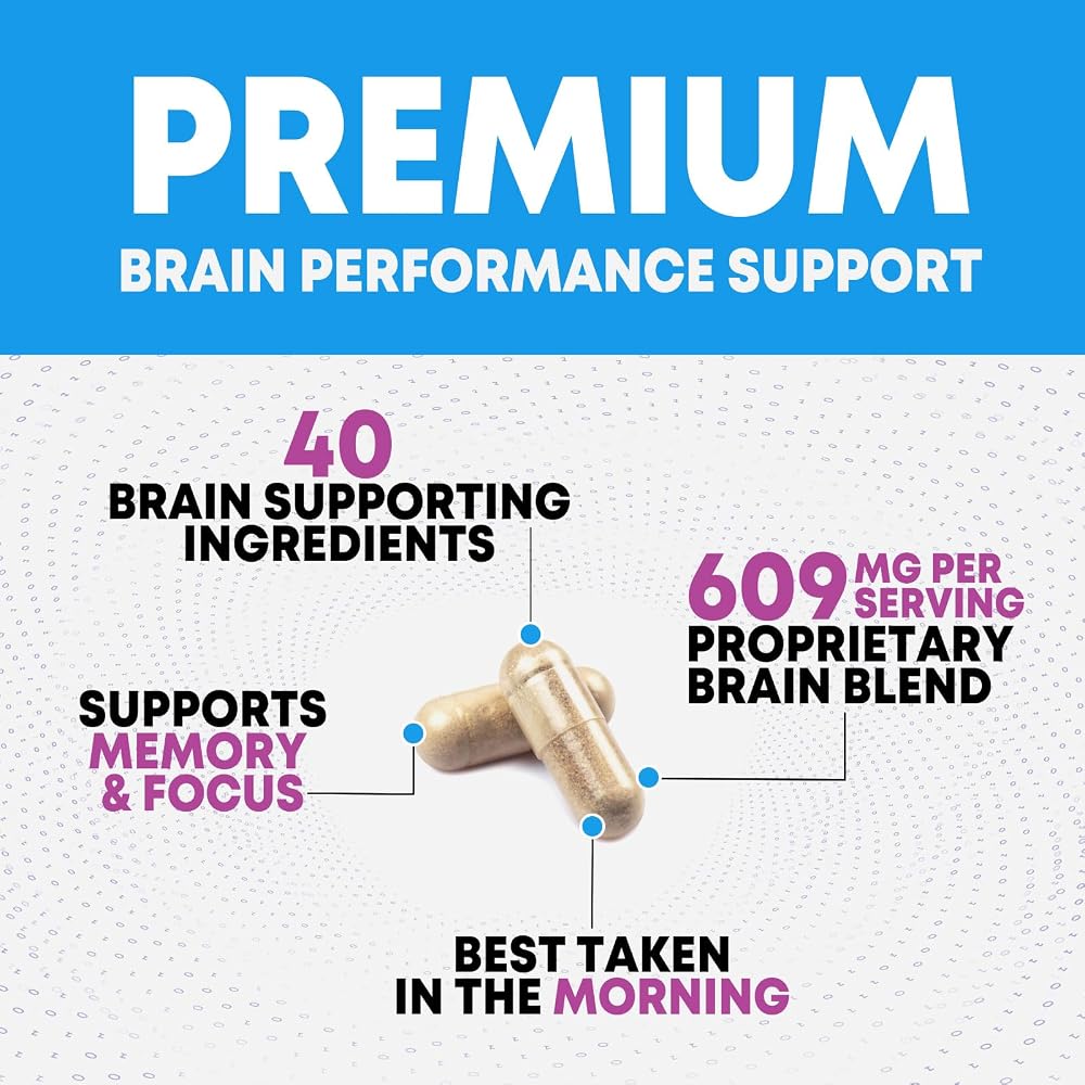 Nature's Nutrition Brain Memory Supplement Pills - 3X Strength - image 6