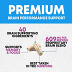 Nature's Nutrition Brain Memory Supplement Pills - 3X Strength - image 6