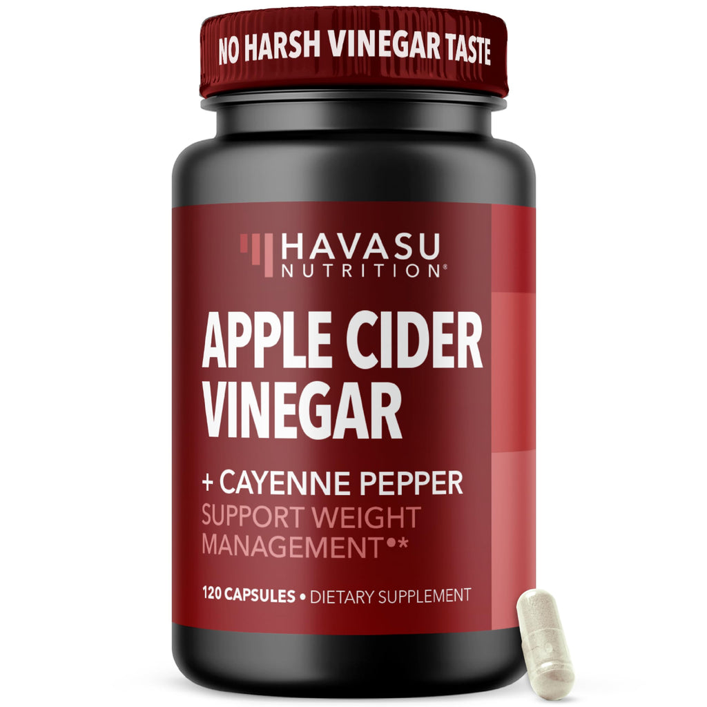 Havasu Nutrition Apple Cider Vinegar Capsules with Cayenne - 120 Count
