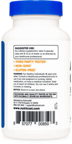 Nutricost Activated Charcoal 120 Capsules - Premium Activated