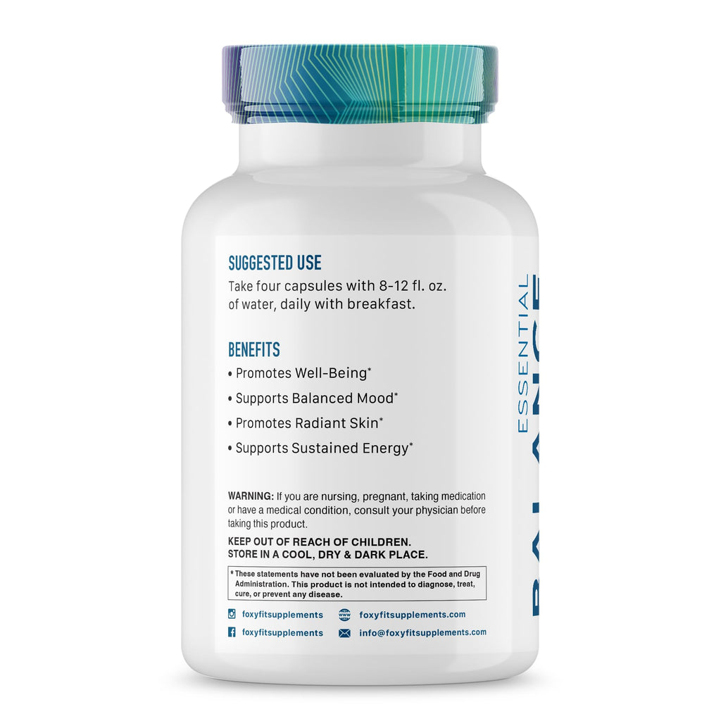 FoxyFit Essential Balance Hormonal Support for Women - 120 Capsules - image 2
