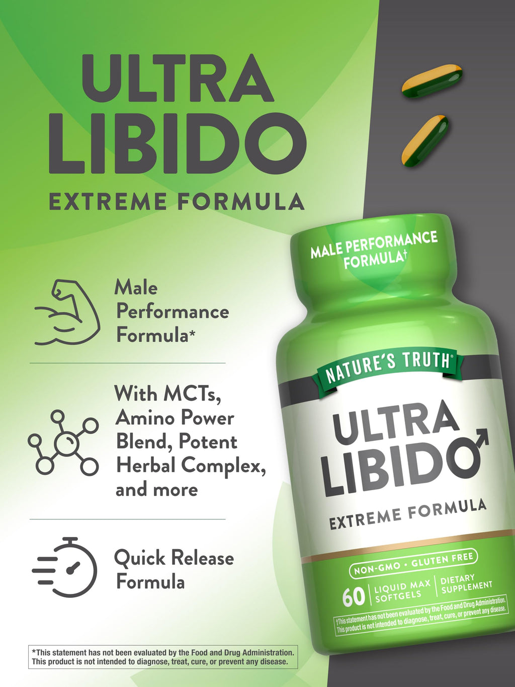 Nature's Truth Libido Supplement for Men - 60 Softgels - image 5