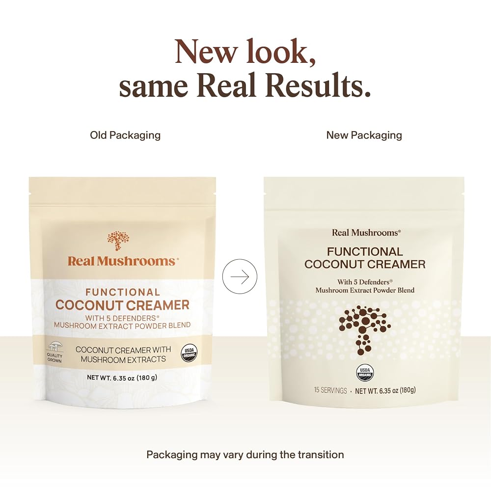 Real Mushrooms Organic Coconut Creamer with Reishi - 90 Servings - image 2