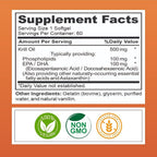 Kurryculum Krill Oil 500mg Omega-3 with Astaxanthin - 60 Softgels - image 5