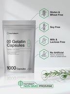 Horbäach Empty Capsules Size 00 - 1000 Clear Gelatin Capsules - image 3