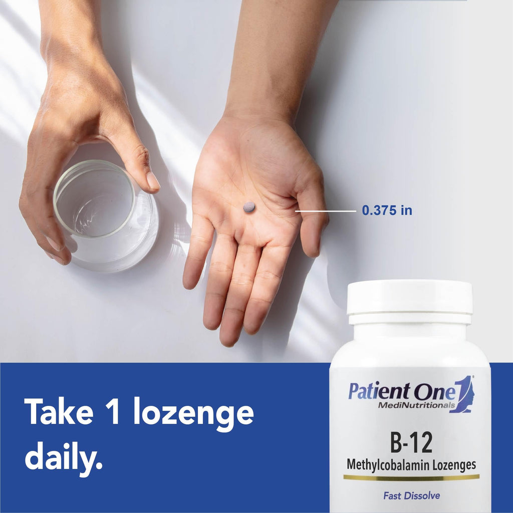 Patient One Vitamin B12 Methylcobalamin 2,000 mcg - 120 Lozenges - image 3