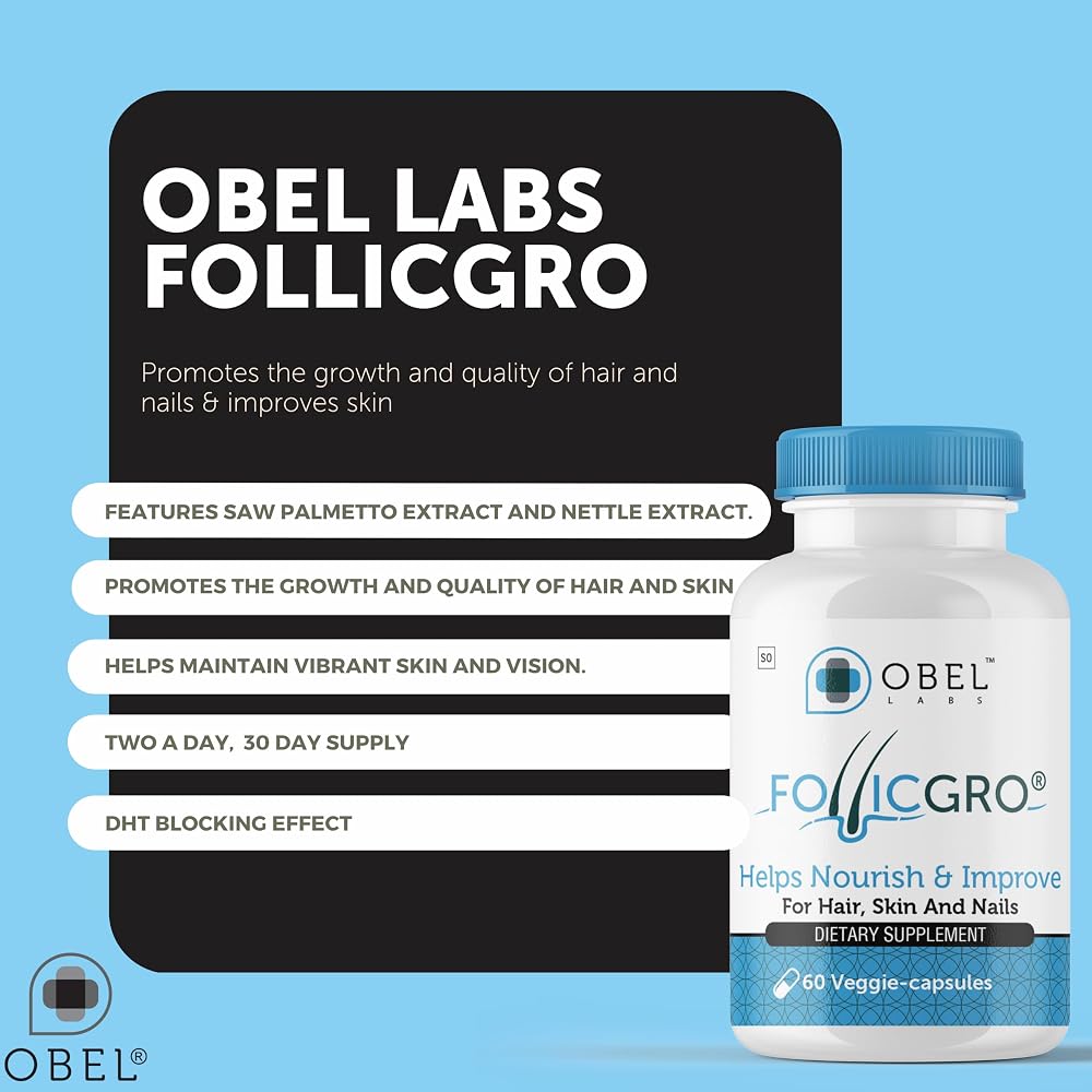 obel Follicgro DHT Blocker with Saw Palmetto & Biotin - 60 Capsules - image 3