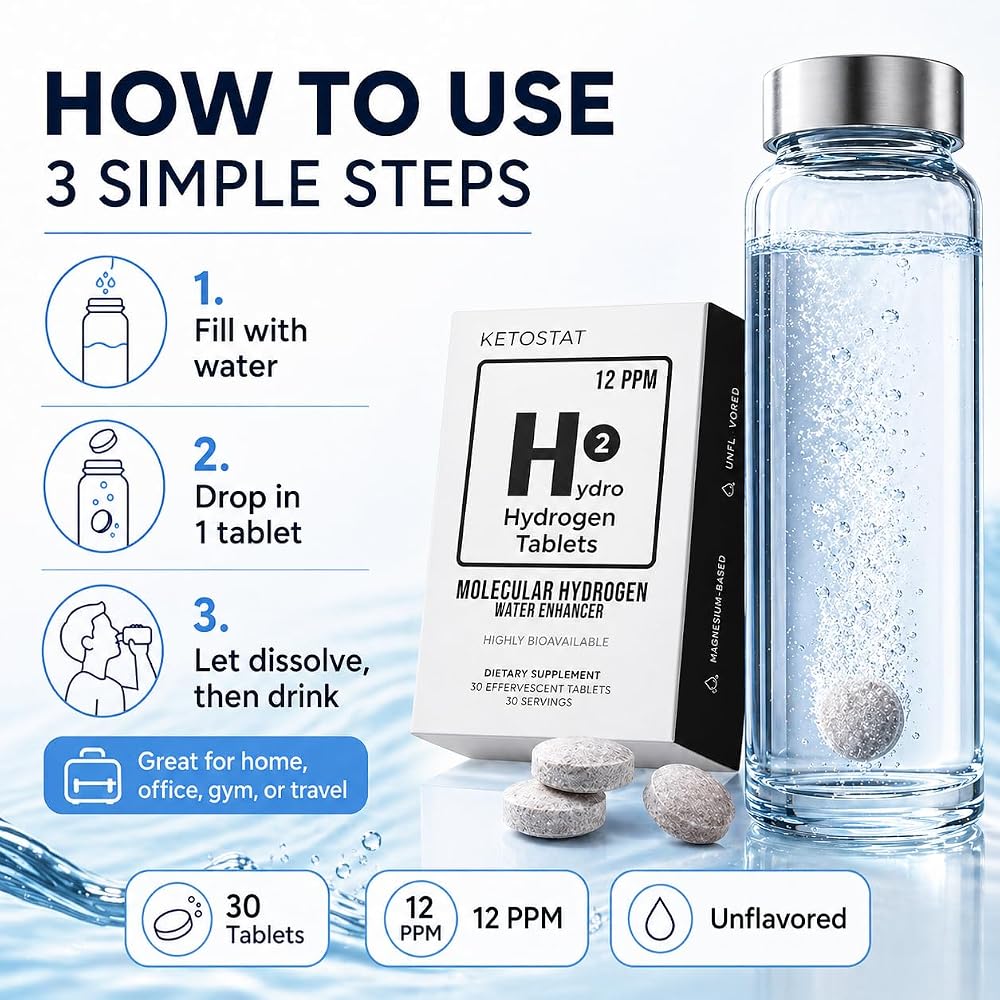HYDRO Hydrogen Water Tablets - 30 Count - image 5