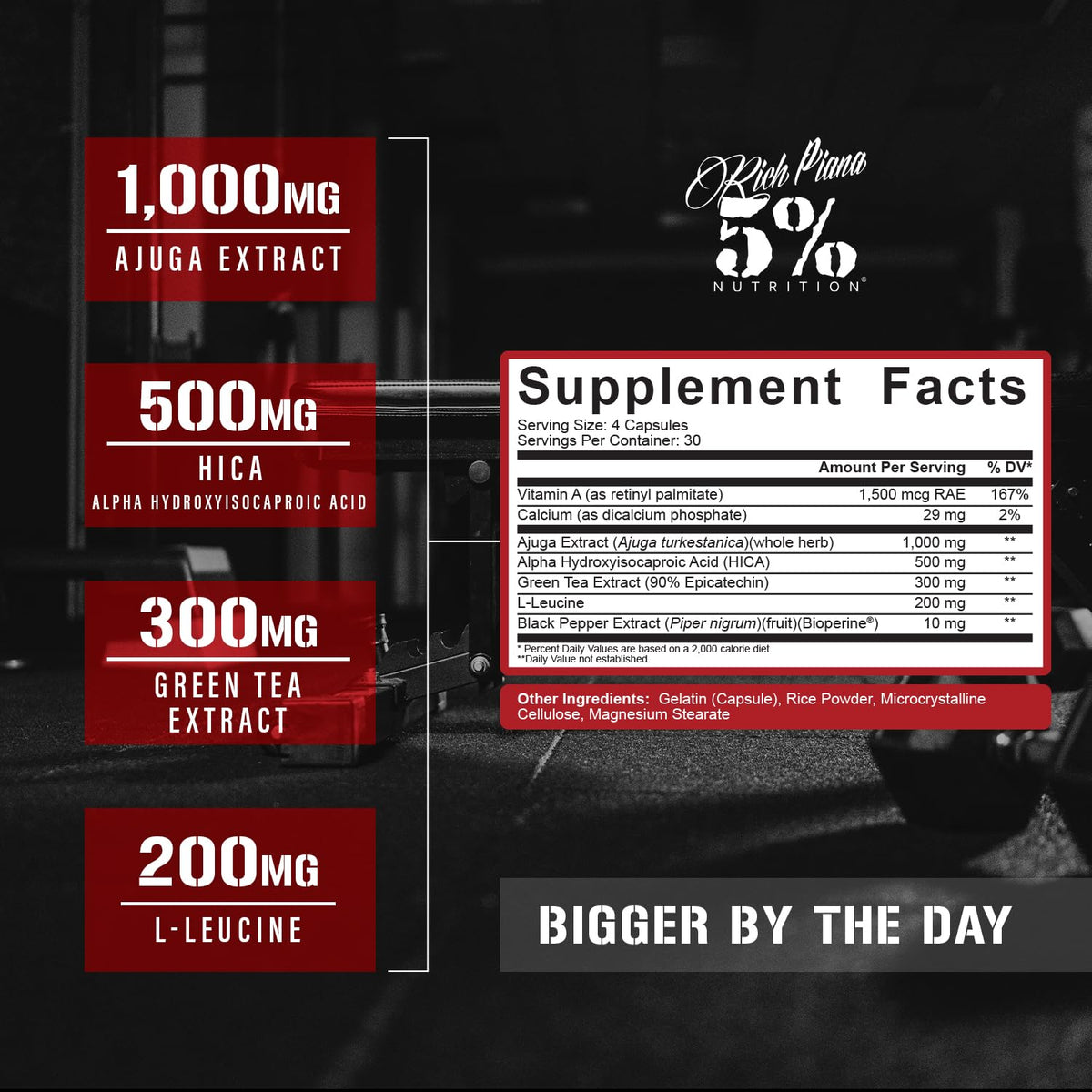 5% Nutrition BiggerByTheDay Anabolic Muscle Builder - 120 Capsules - image 2