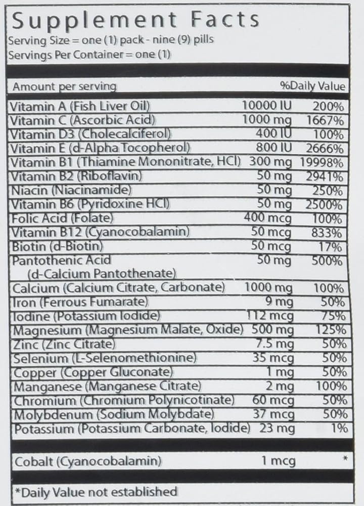VitalBulk Daily Health Kit Multivitamin - 30 Packets - image 2
