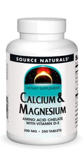 Source Naturals Calcium & Magnesium 300 mg - 250 Tablets