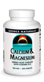 Source Naturals Calcium & Magnesium 300 mg - 250 Tablets