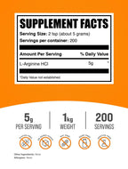 BulkSupplements.com L-Arginine HCL Powder
