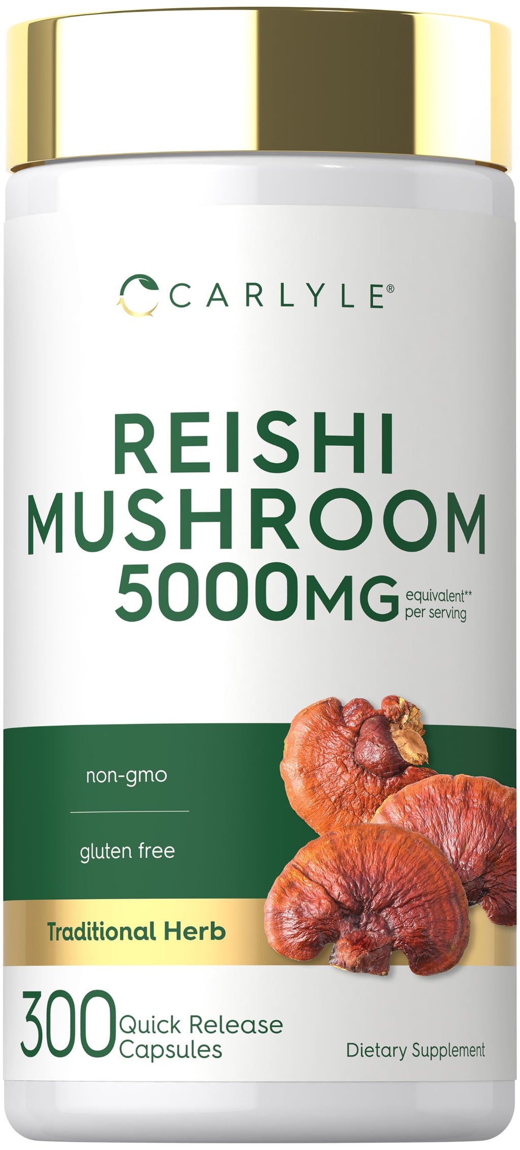 Carlyle Reishi Mushroom Capsules - 300 Count
