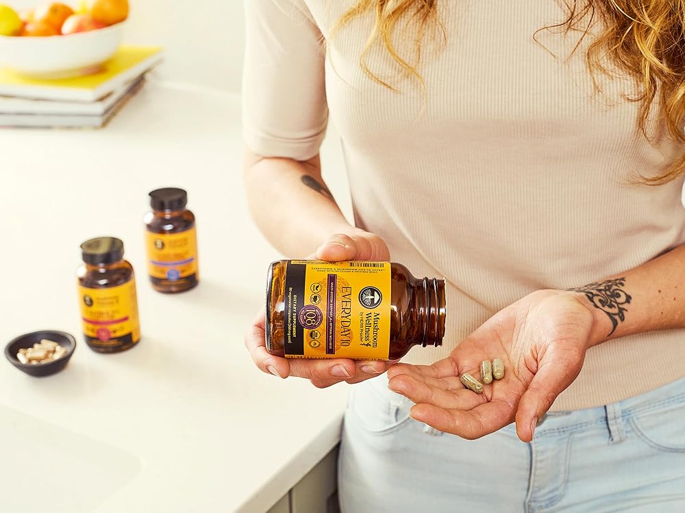 Herb Pharm Mushroom Wellness Everyday 10 Organic Capsules - 90 Vegan Capsules - image 6