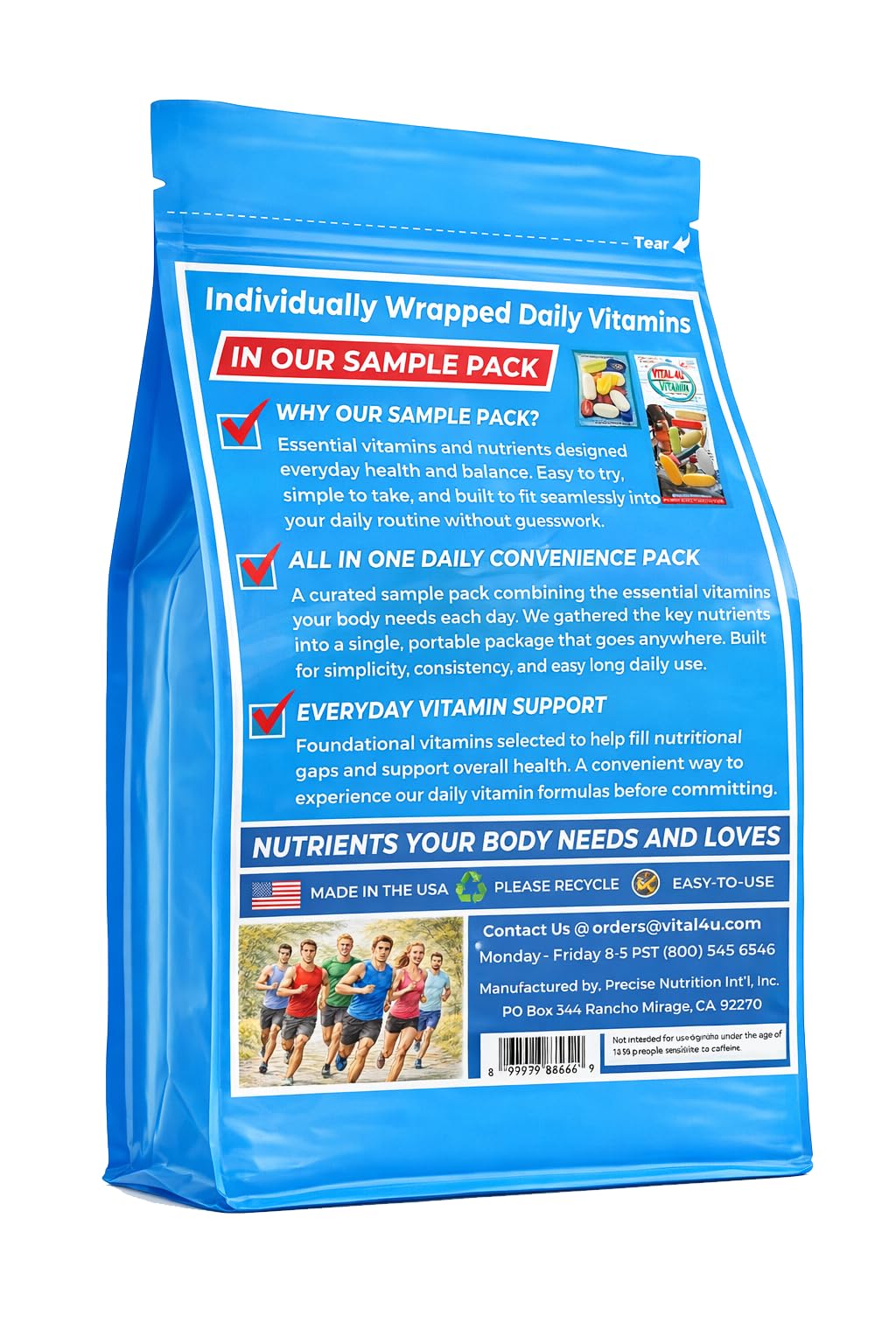 VITAL 4U Premium Daily Multivitamin Packs - 30 Servings - image 2