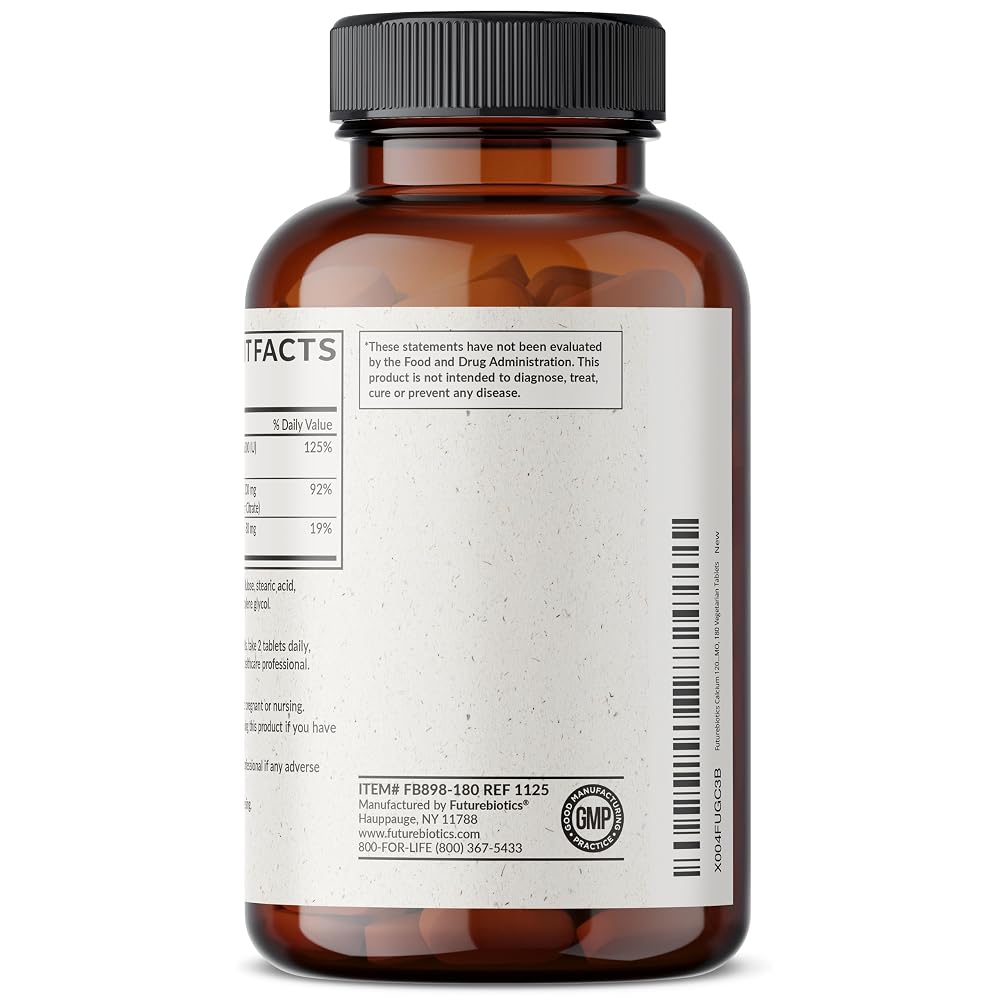 Futurebiotics Calcium 1200 MG Per Serving Sustained Release