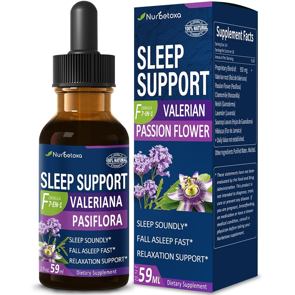 Nurbetoxa Valerian Sleep Support Drops - 2 Fl Oz