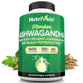 Nutrivein Premium Ashwagandha Capsules 1600mg - 120 Capsules