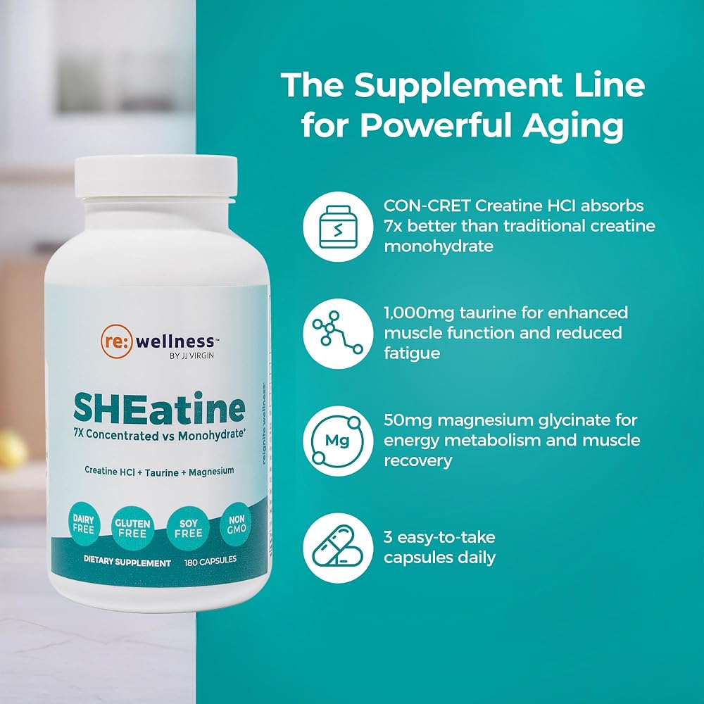 Reignite Wellness SHEatine Creatine HCL - 180 Capsules - image 4