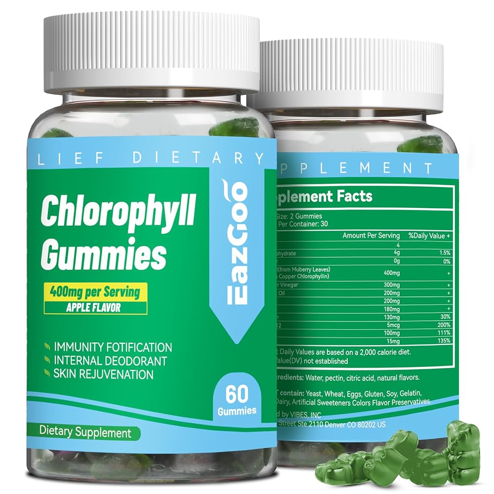 EAZGOO Sugar Free Chlorophyll Gummies