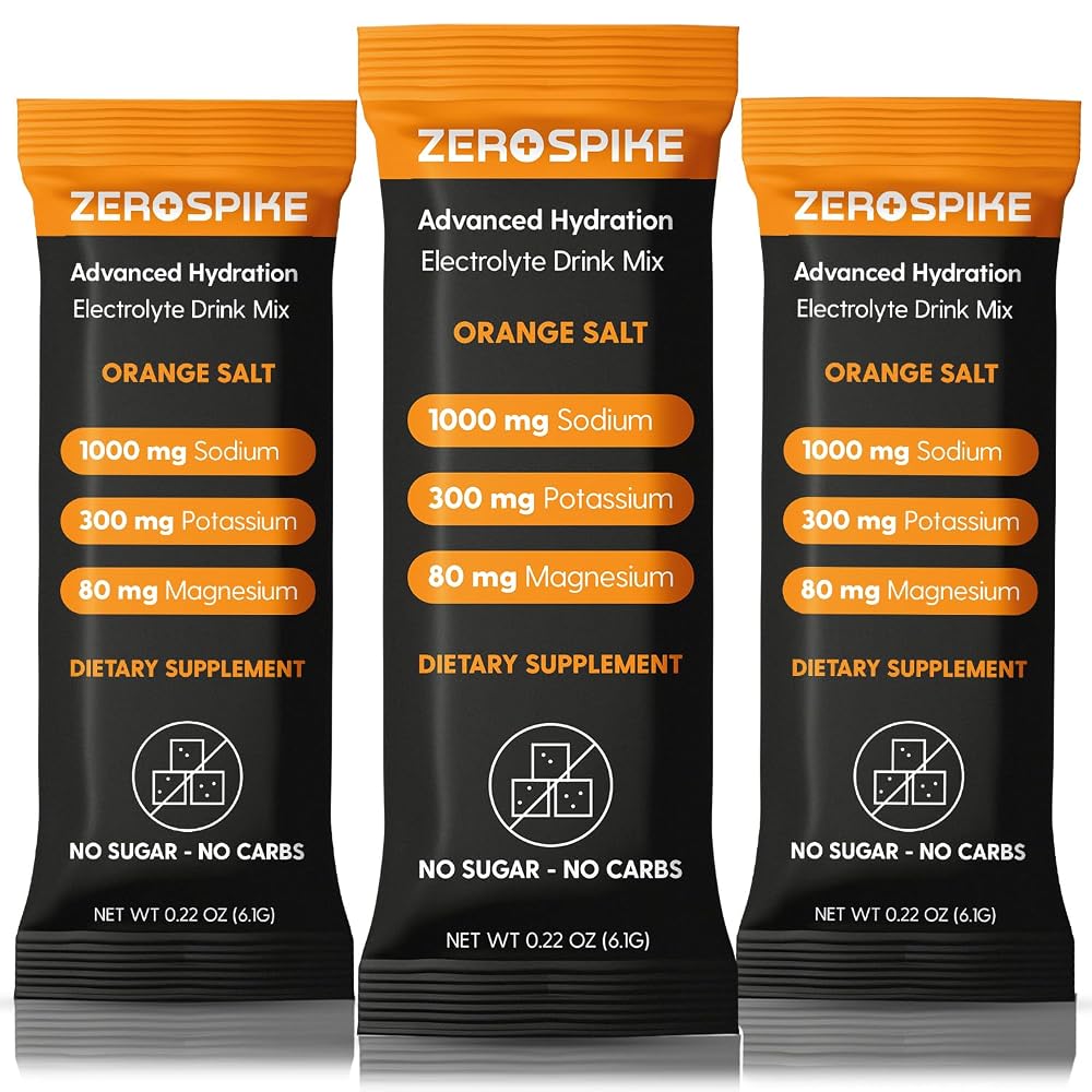 Zerospike No Sugar Electrolytes Powder Packets
