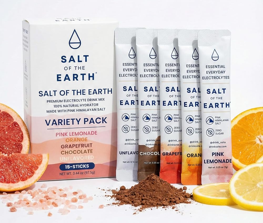 Salt of the Earth Premium Zero-Sugar Electrolyte - Made with Pink
