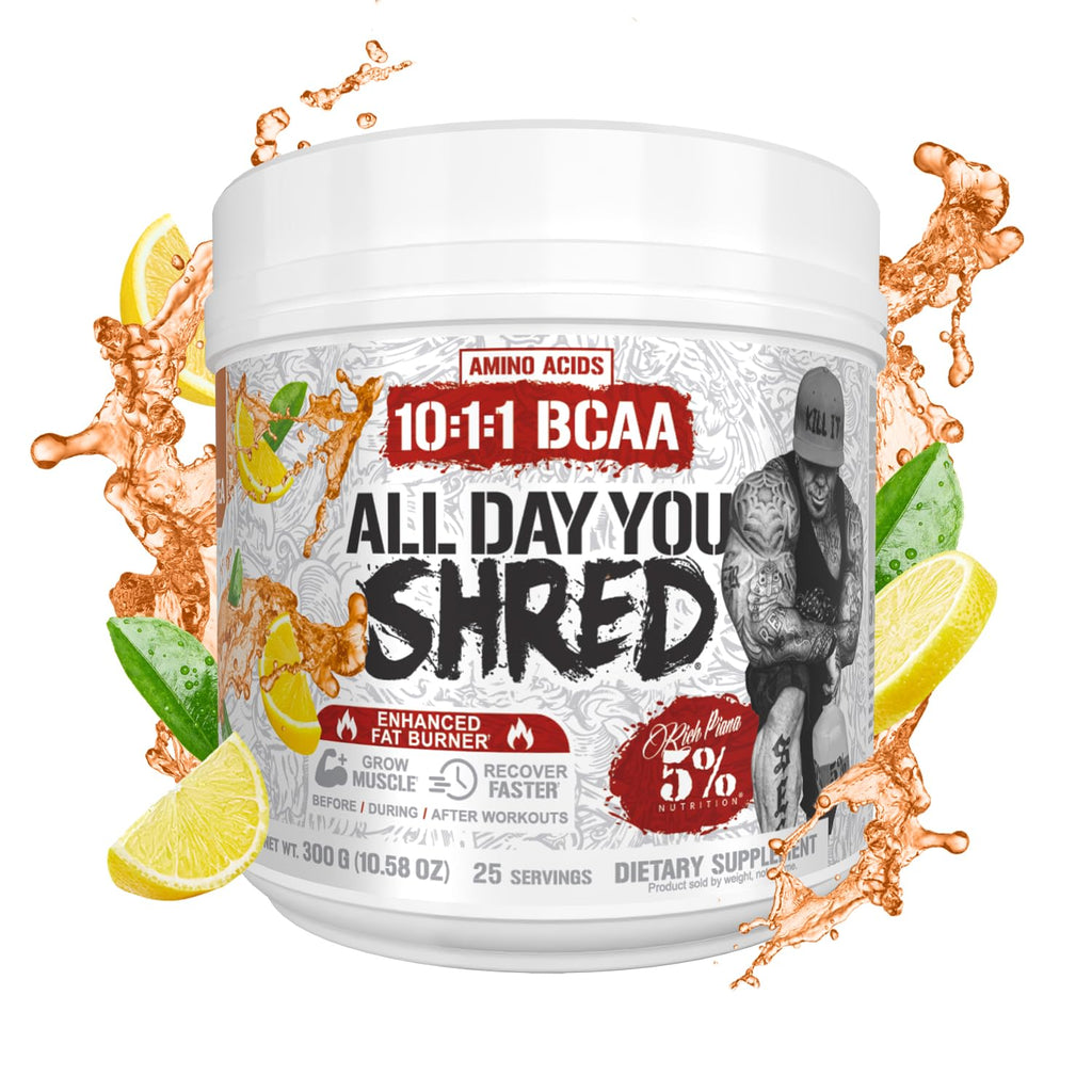 5% Nutrition AllDayYou Shred Fat Burner BCAA Powder - 9.96 oz - image 6