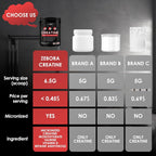 ZEBORA Micronized Creatine Monohydrate Powder - 75 Servings - image 7