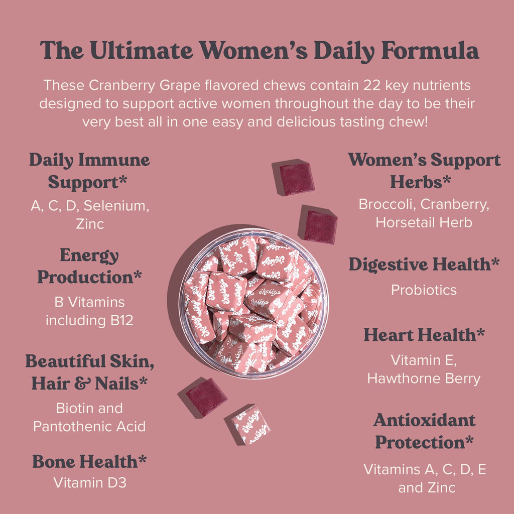 CHEWSY Women's Multivitamin Chews Immune & Energy Support - 30 Count - image 3