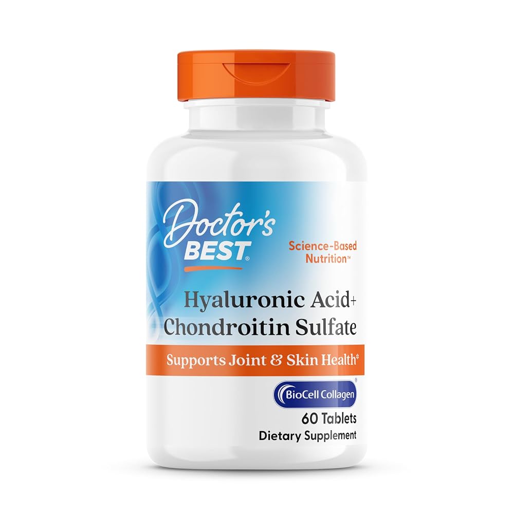 Doctor's BEST Hyaluronic Acid with Chondroitin Sulfate - 60 Tablets