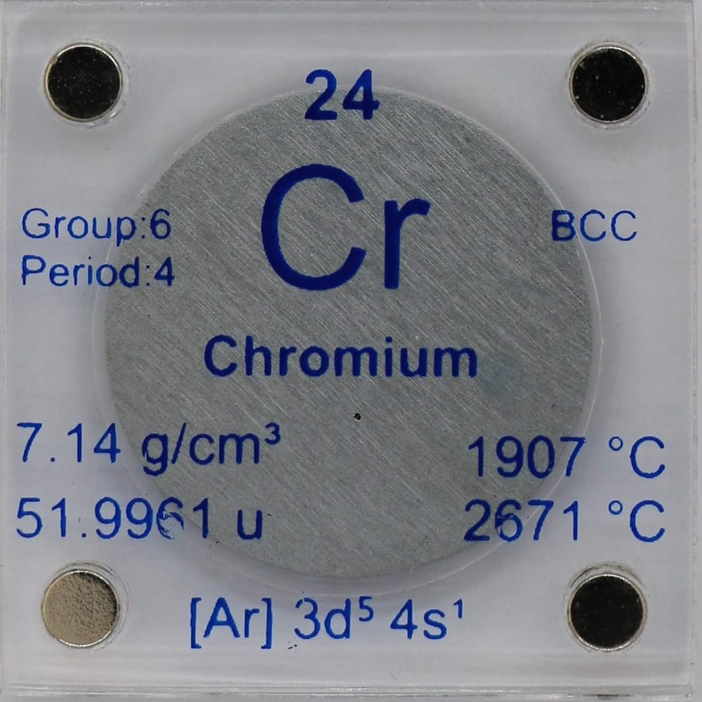 PFS Chromium Metal Disc 24.26mm 99.99% Pure - 1 Disc