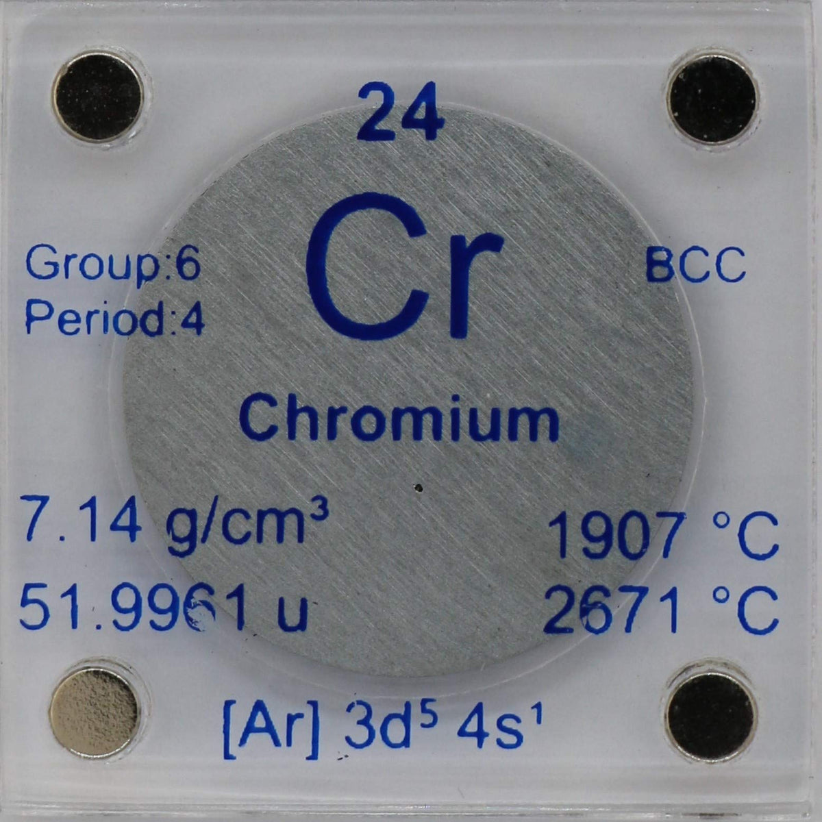 PFS Chromium Metal Disc 24.26mm 99.99% Pure - 1 Disc