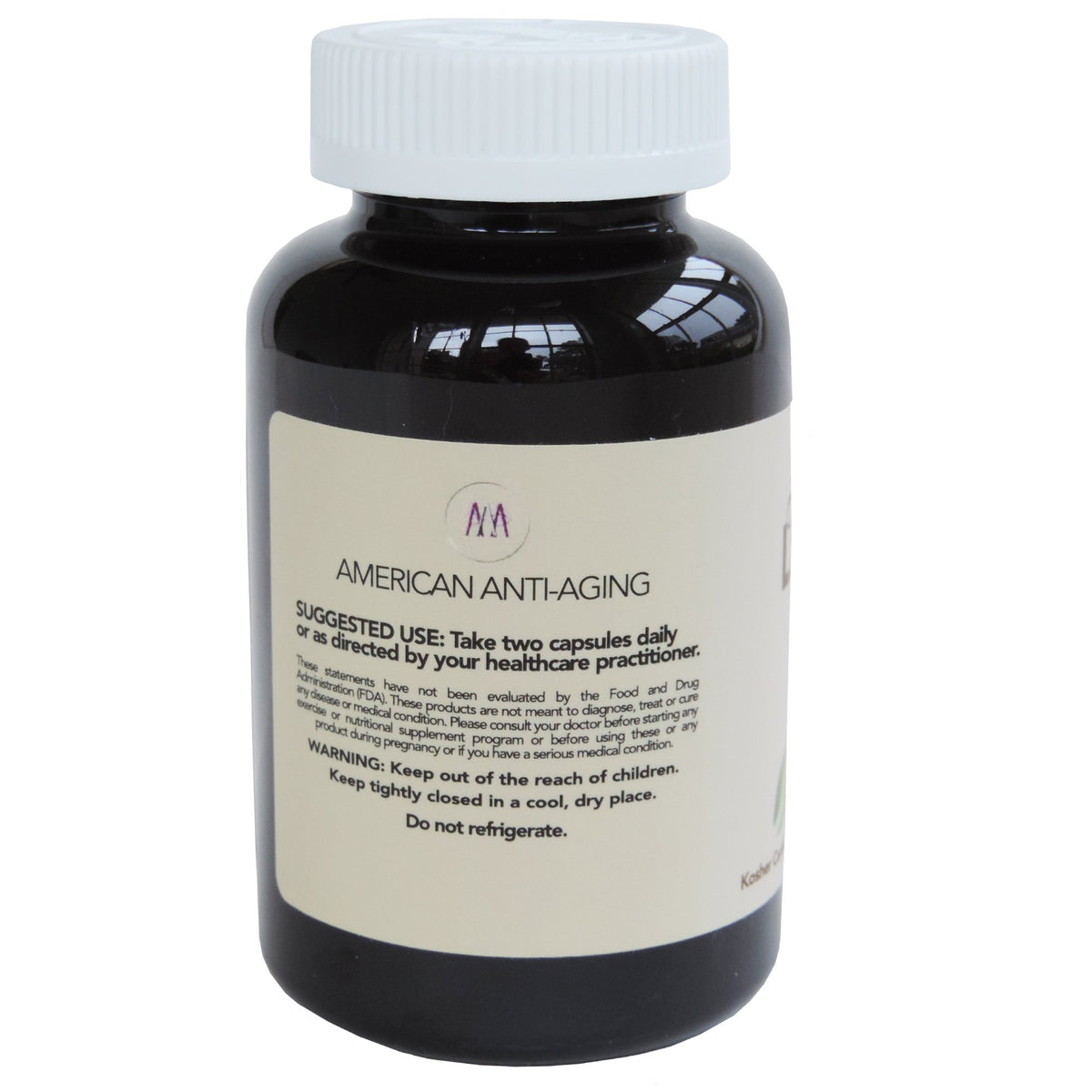 American Anti Aging Magnesium Lactate 500 mg - 120 Vegetarian Capsules - image 3