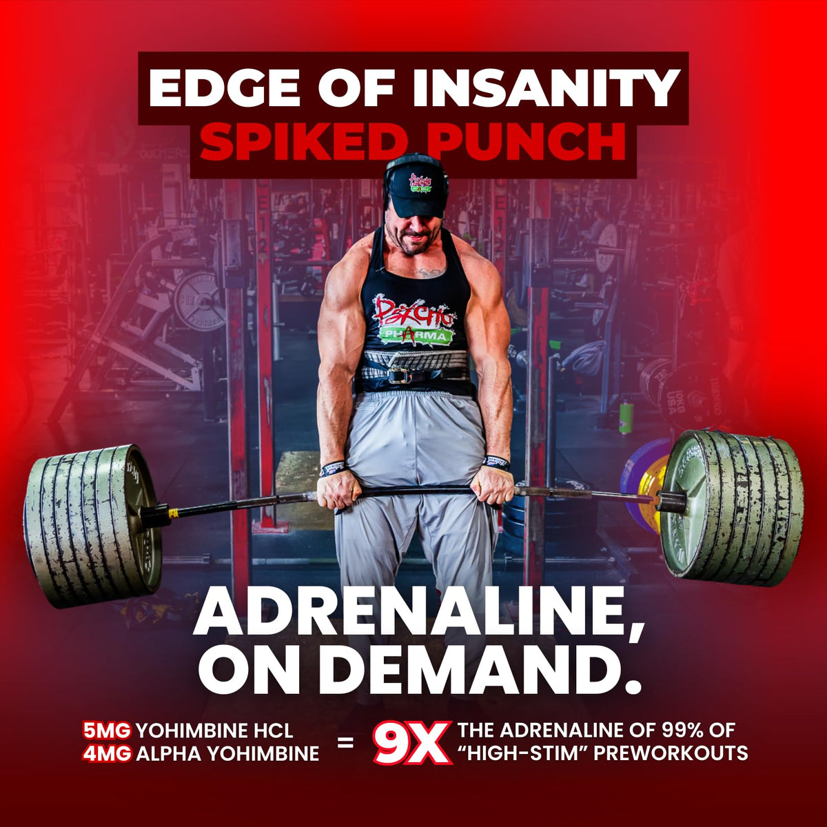Psycho Pharma Edge of Insanity High-Stim Pre-Workout Powder