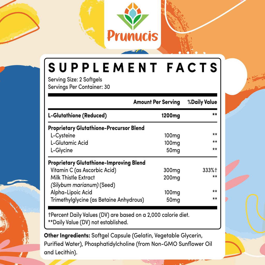 Prunucis Liposomal Glutathione, Pure Reduced L-Glutathione