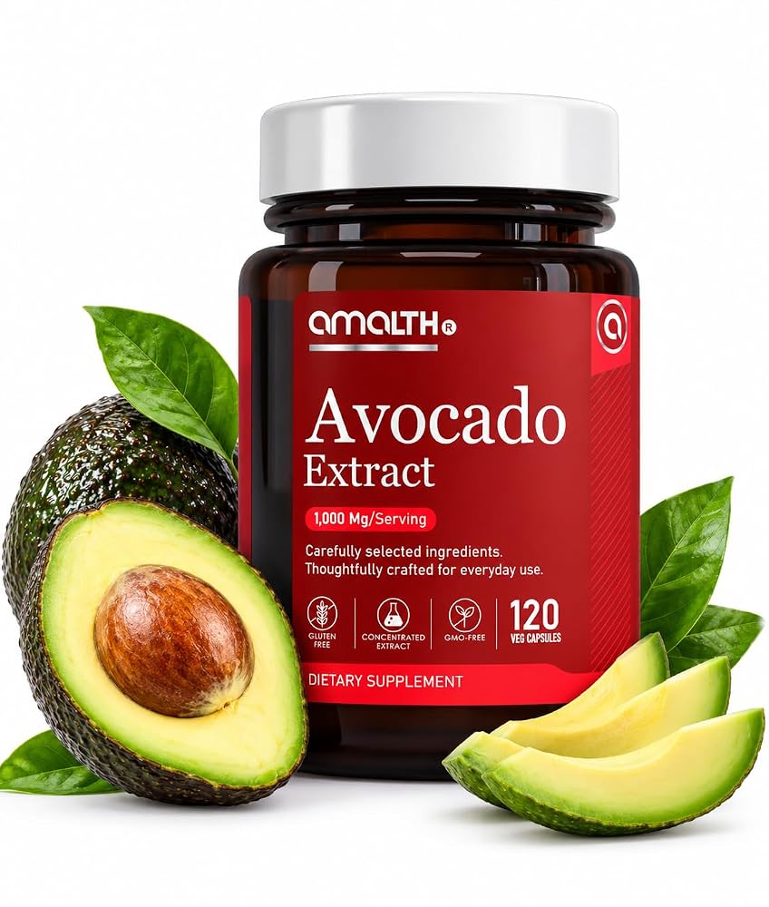 AMALTH Avocado Supplement Fruit Extract 1000mg - 120 Capsules