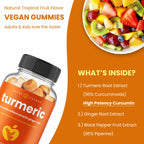 NutraChamps Turmeric Gummies with Ginger & Black Pepper Extract - 60 Count - image 3