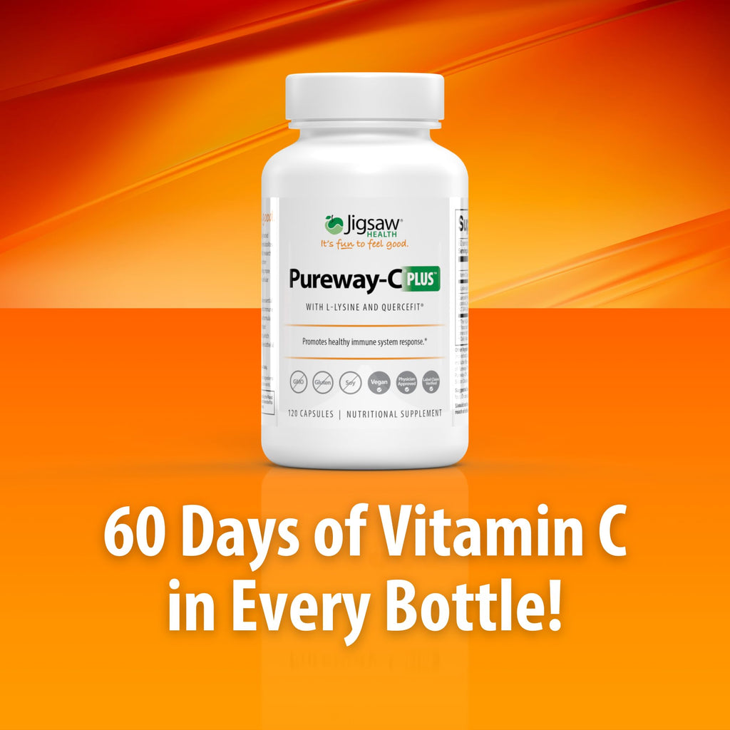 Jigsaw Health Pureway-C Plus Vitamin C with L-Lysine - 120 Capsules - image 3