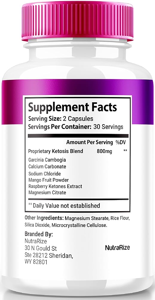 NutraRize Pure Lava Keto Formula Capsules - 60 Capsules - image 2