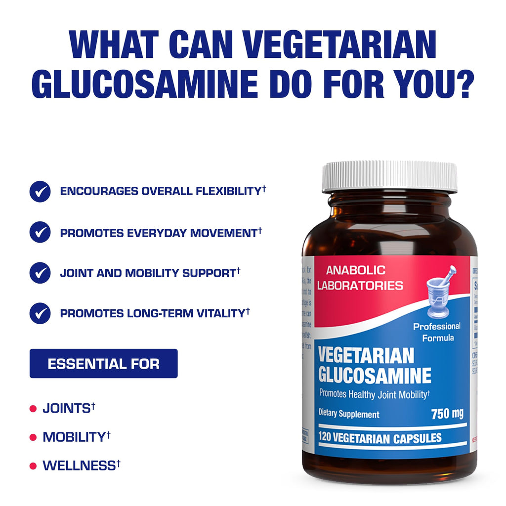 Anabolic Laboratories Vegan Glucosamine Joint Health Supplement - 120 Capsules - image 5