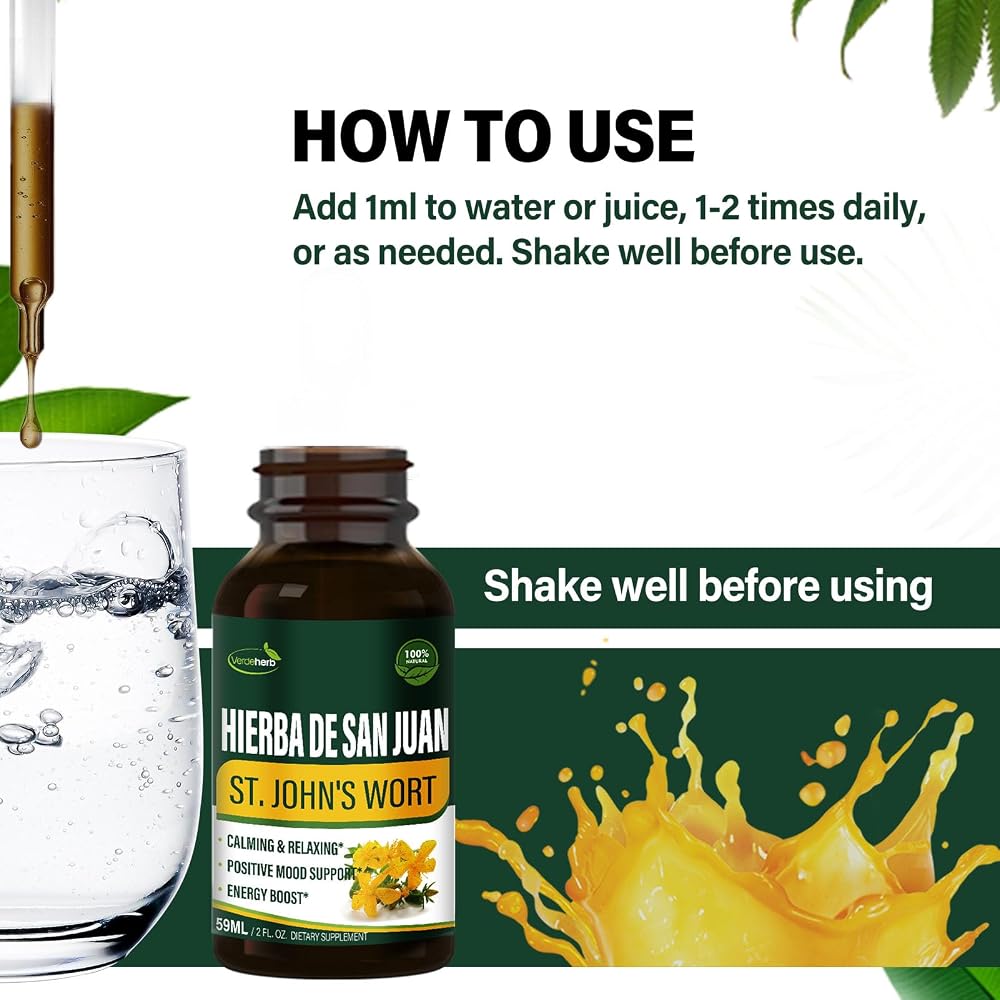 Verdeherb St. John's Wort Herb Drops for Mood Support - 2 Fl Oz - image 5