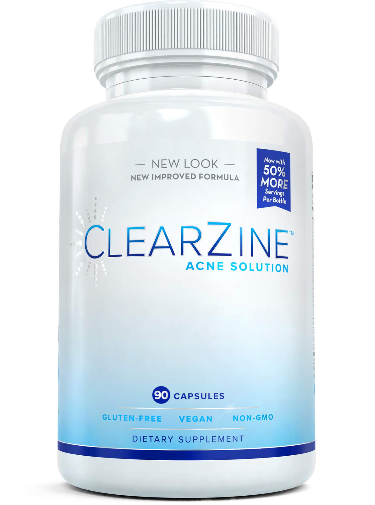 ClearZine Acne Pills for Teens & Adults Skin Health - 90 Capsules