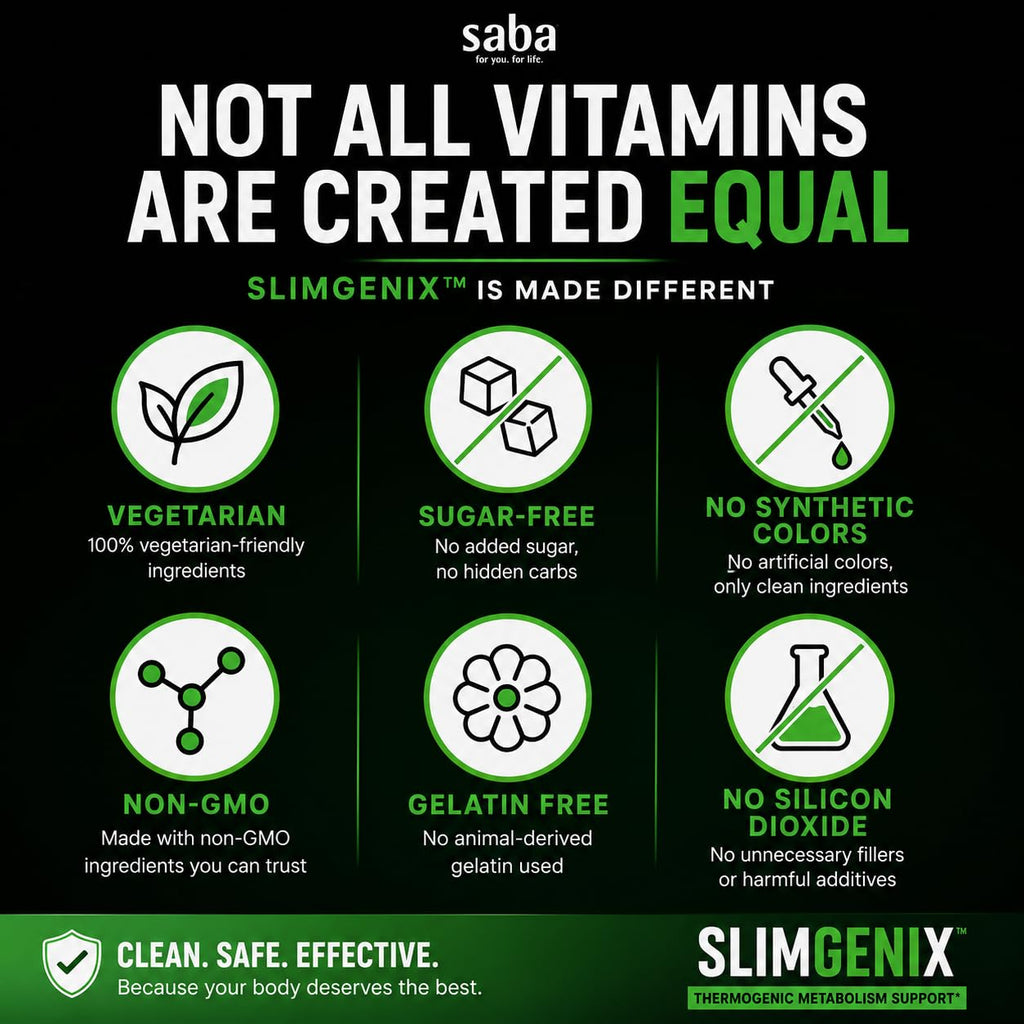 Saba SlimGenix Thermogenic Metabolism Capsules - 60 Count - image 9