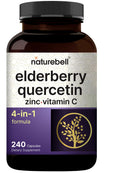 NatureBell Elderberry with Vitamin C, Zinc & Quercetin - 240 Capsules