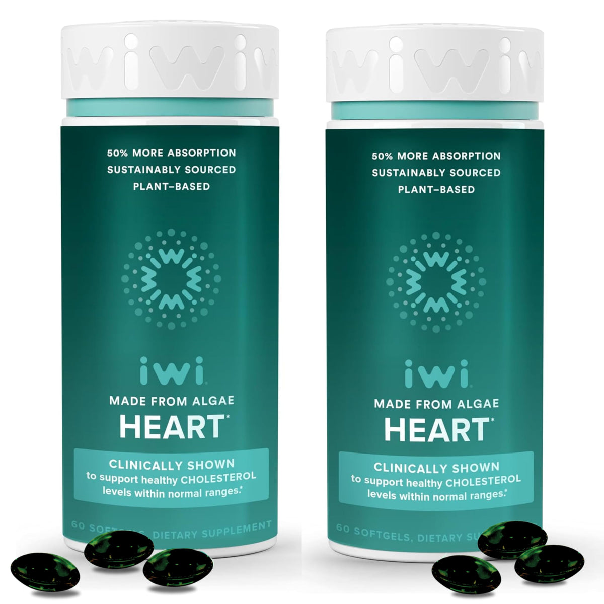 Iwi Life Heart Omega-3 - Healthy Heart Support - Vegan Fish Oil