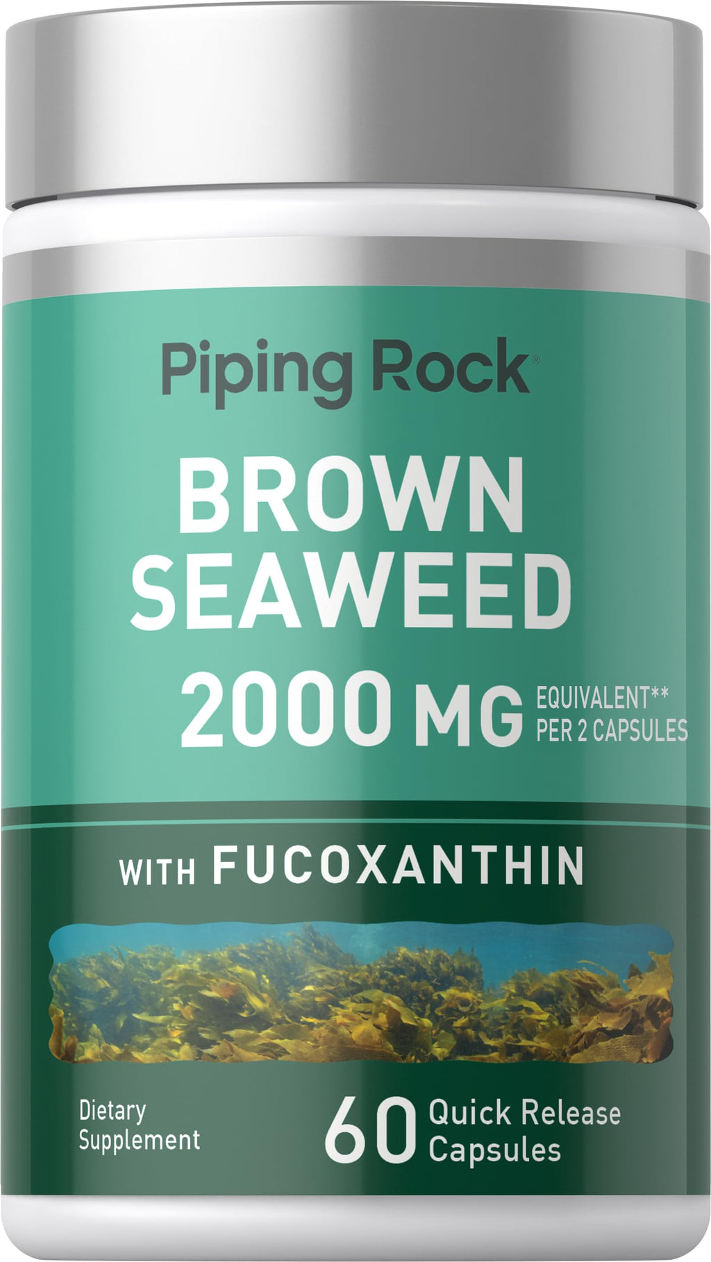 Piping Rock Brown Seaweed Capsules - 60 Count