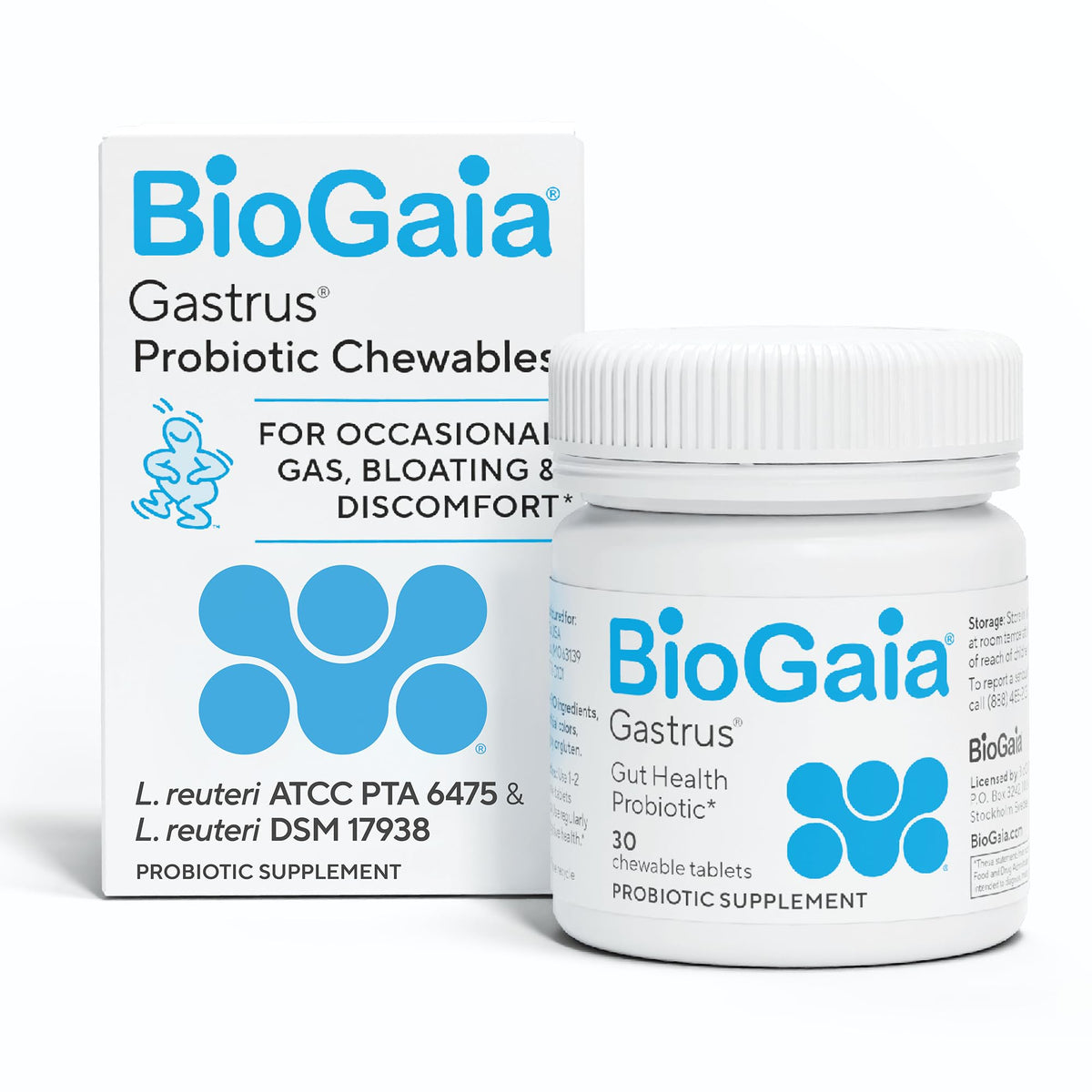 BioGaia Gastrus L reuteri Probiotic Chewables - 30 Count