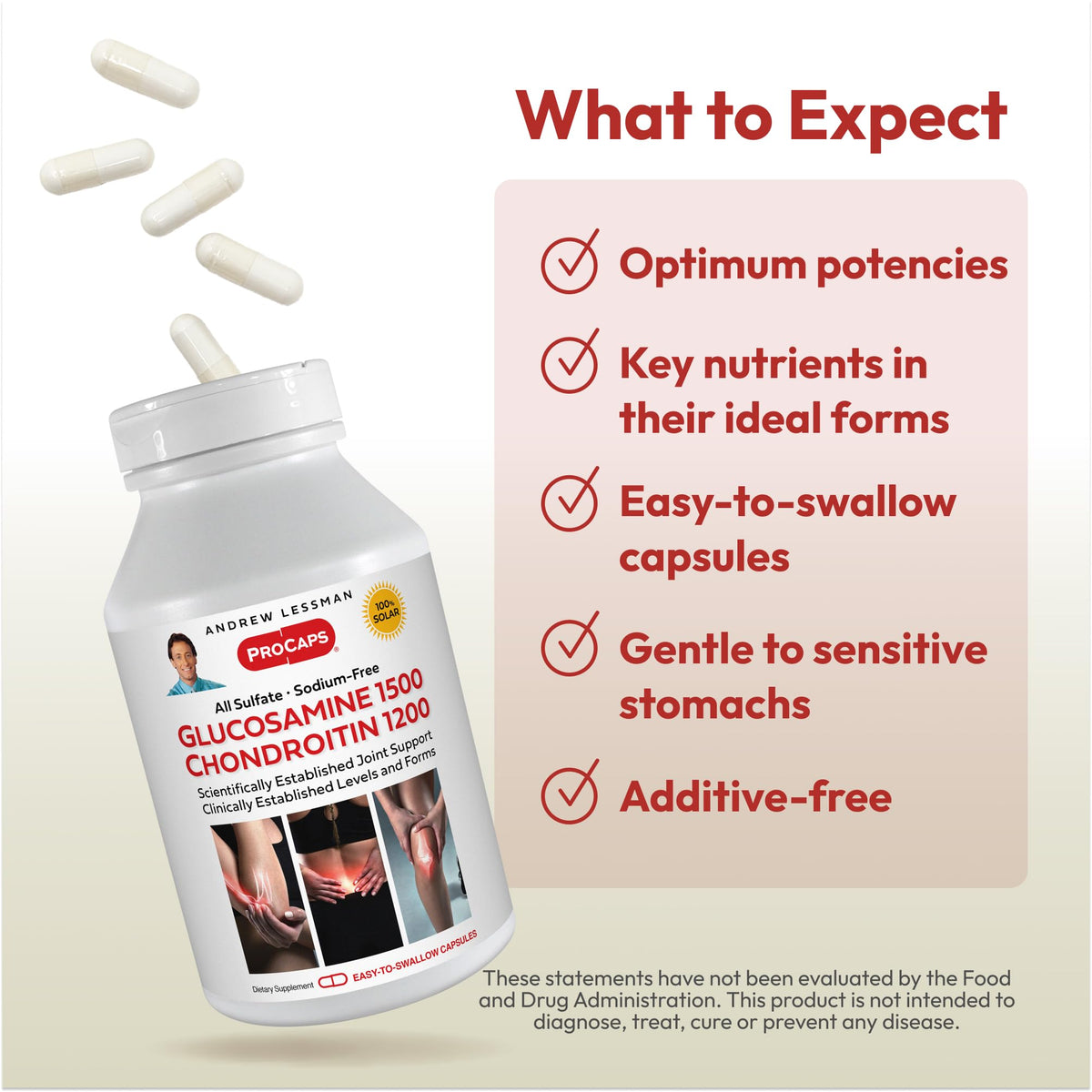 ANDREW LESSMAN Glucosamine 1500 Chondroitin 1200 - Capsules - All