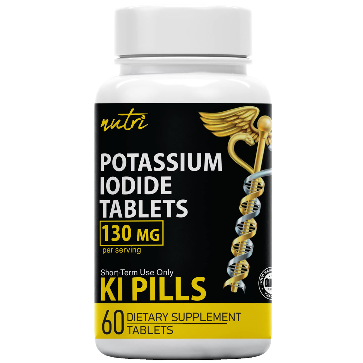 Nature's Fusions Nutri Potassium Iodide Tablets 130 mg - Travel Size